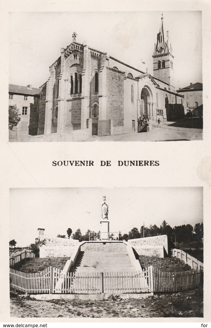 Haute Loire : DUNIERES : Souvenir De Dunières - Multivues ( C.p.s.m. ) - Other & Unclassified