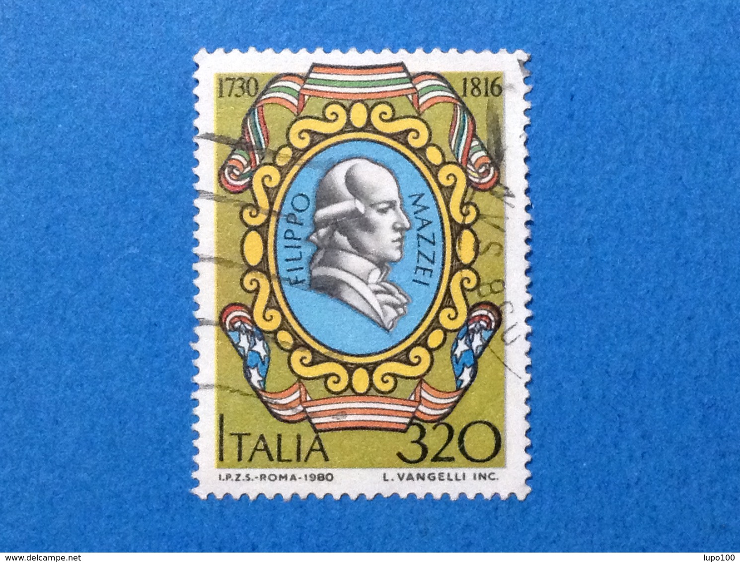 1980 ITALIA FRANCOBOLLO USATO STAMP USED FILIPPO MAZZEI - 1971-80: Usati