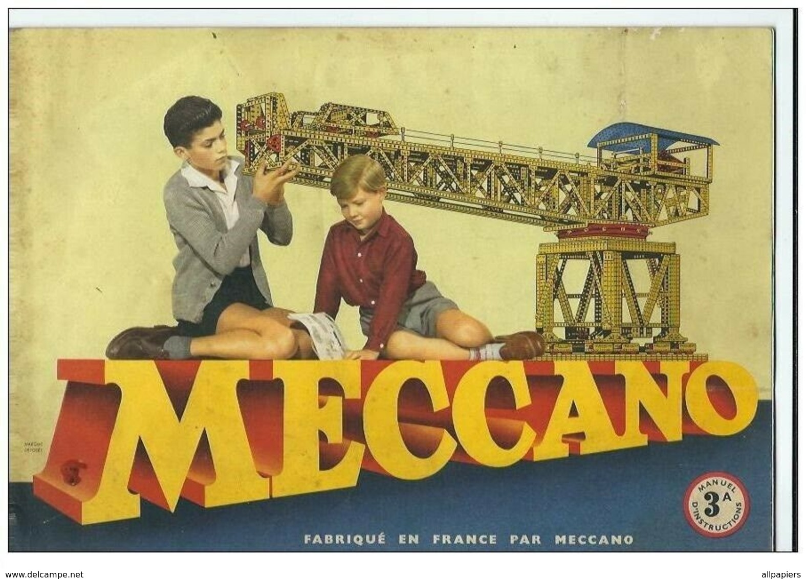 Manuel D'instructions Meccano 3A La Mécanique En Miniature De 1959 - Meccano