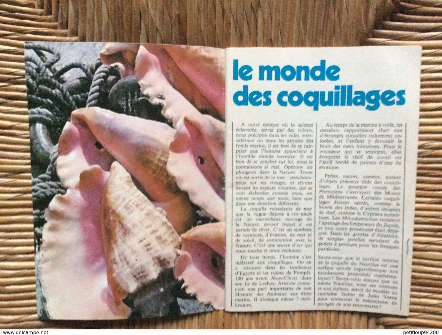 LIVRET PUBLICITAIRE  SHELL  Les Coquillages De Toutes Les Mers Du Monde - Coquillages