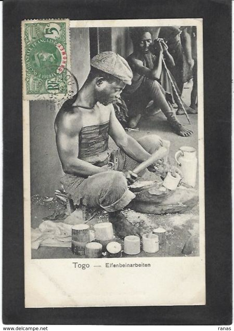 CPA TOGO Afrique Noire Circulé Type Ethnic Métier - Togo