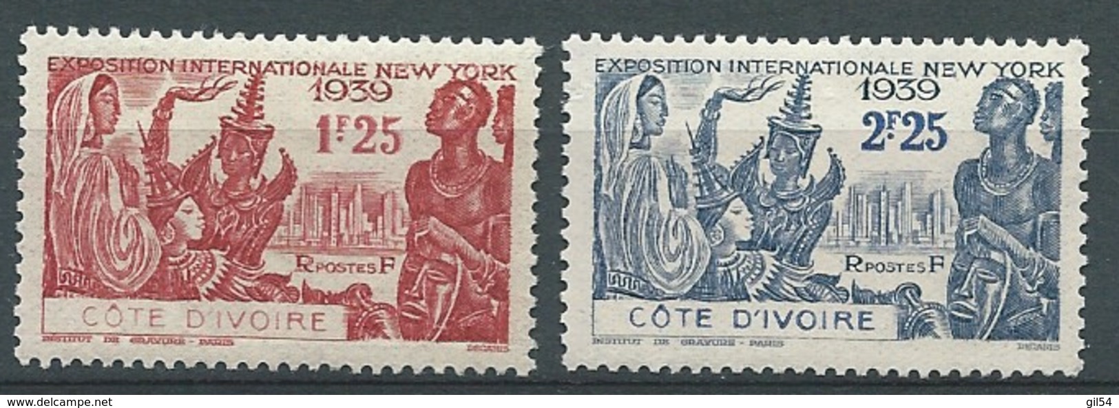 Cote D'ivoire  -  Yvert N°144 / 145 **   - Bce 20503 - Neufs