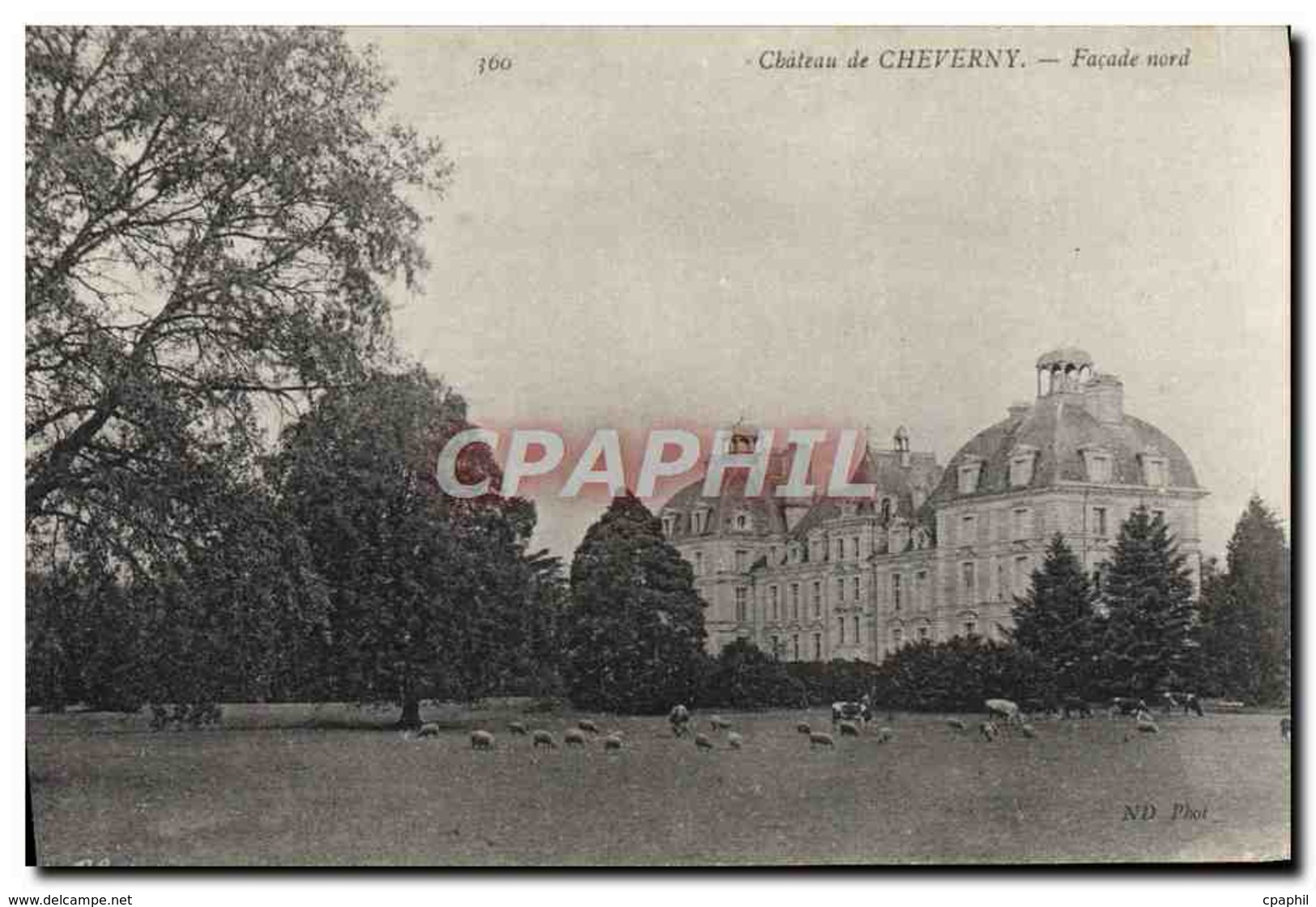 CPA Cheverny Facade Nord Chateau - Cheverny