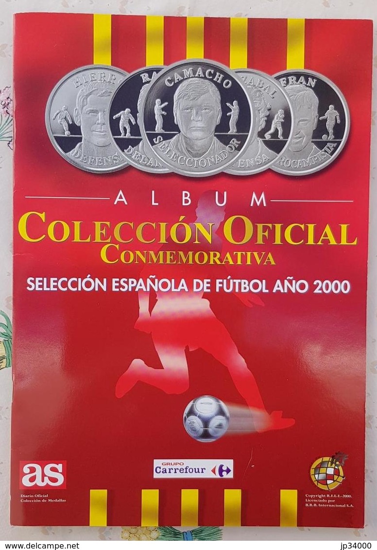 ALBUM Coleccion Oficial Conmemorativa De Medallas De La SELECCION ESPANOLA DE FUTBOL Ano 2000 - Other & Unclassified