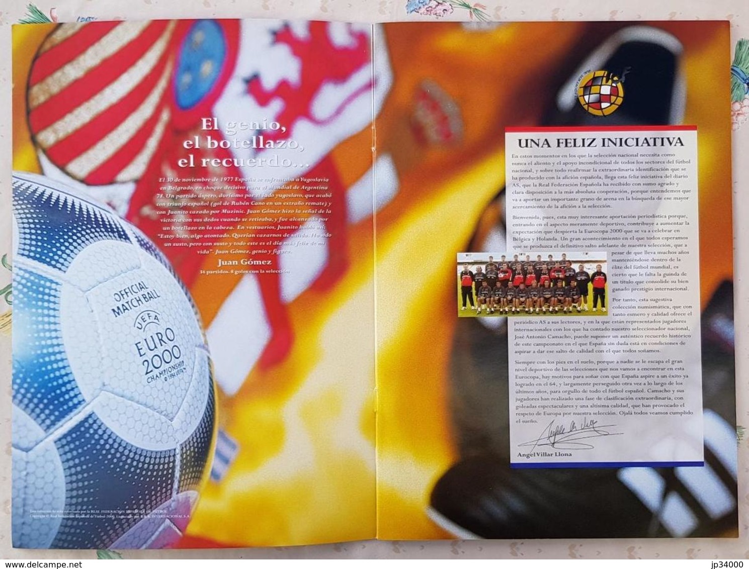 ALBUM Coleccion Oficial Conmemorativa De Medallas De La SELECCION ESPANOLA DE FUTBOL Ano 2000 - Other & Unclassified