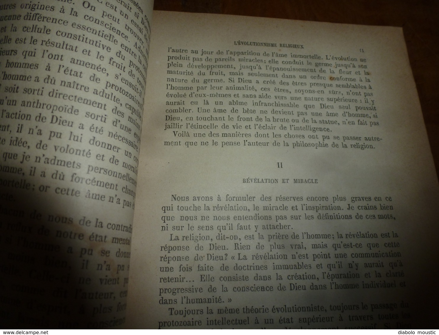 1897      L' ÉVOLUTIONNISME RELIGIEUX     à Propos D'un Ouvrage De A. Sabatier  (40 Pages) - Non Classés