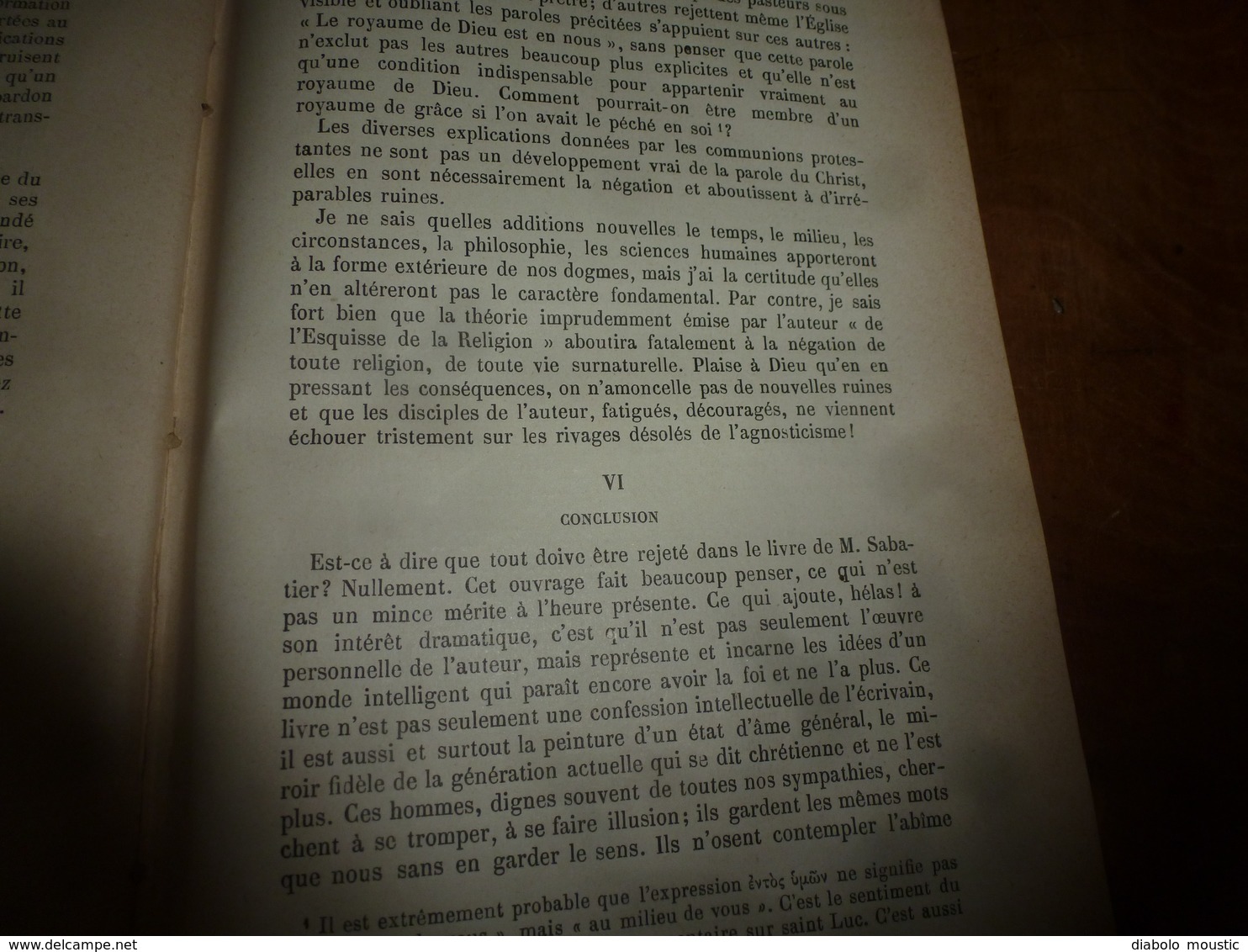 1897      L' ÉVOLUTIONNISME RELIGIEUX     à propos d'un ouvrage de A. Sabatier  (40 pages)