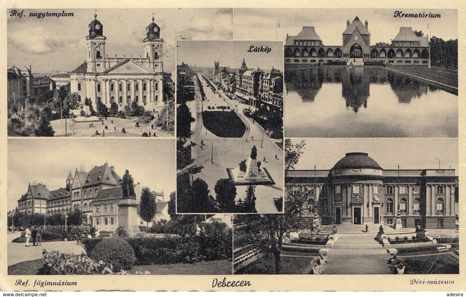 DEBRECEN - Mehrbilderkarte Mit 4 Fach Frankierung - Hungría