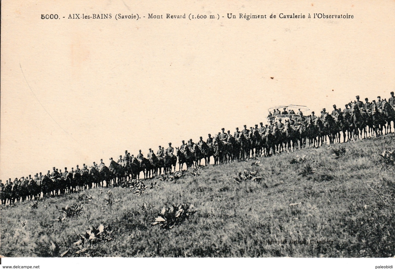 Un Régiment De Cavalerie Devant L'observatoire  - Mont Renard (1.600m) - Aix Les Bains - Regimenten