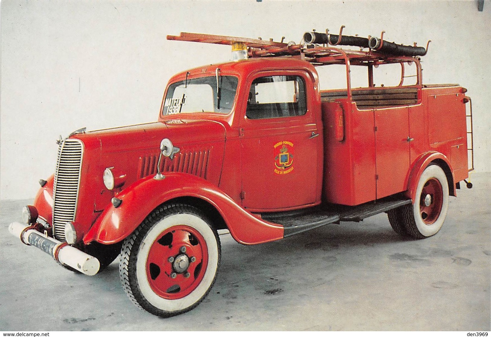 Camion Incendie Marins Pompiers De MARSEILLE - Matford "V8 79" 1938 - Musée D'Automobiles Moteur V8, Brioude - Ohne Zuordnung