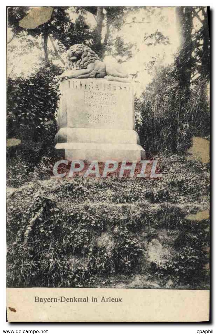 CPA Bayern Denkmal In Arleux Lion - Autres & Non Classés