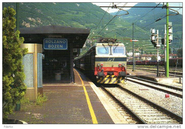 CN 4 17 Treno FS E 652.006 Stazione Bolzano Bozen Railweys Treni Chemin De Fer Camino De Hierro - Stazioni Con Treni