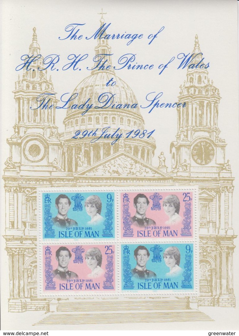 Isle Of Man 1981 Royal Wedding M/s ** Mnh (42920B) - Man (Eiland)