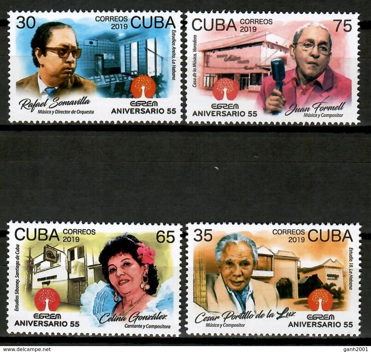 Cuba 2019 / Music Cuban Musicians Singers & Composers MNH Musik Musica Músicos Compositores Y Cantantes / Cu13311  C3 - Música