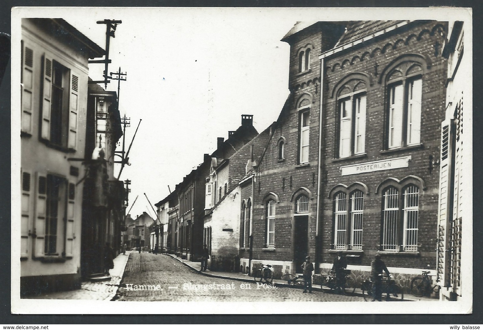 +++ CPA - Photo Carte - Foto Kaart - HAMME - Steegstraat En Post - Posterijen  // - Hamme