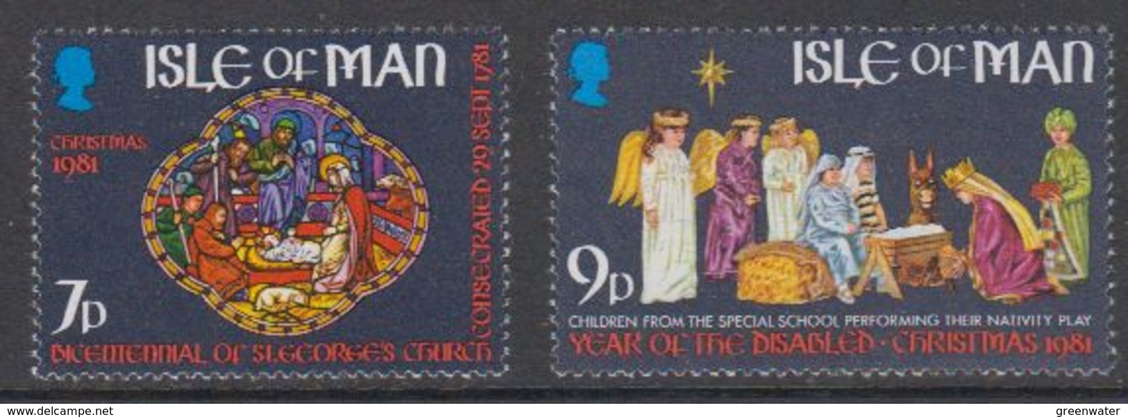 Isle Of Man 1981 Christmas / Weihnachten 2v ** Mnh (42921F) - Man (Eiland)