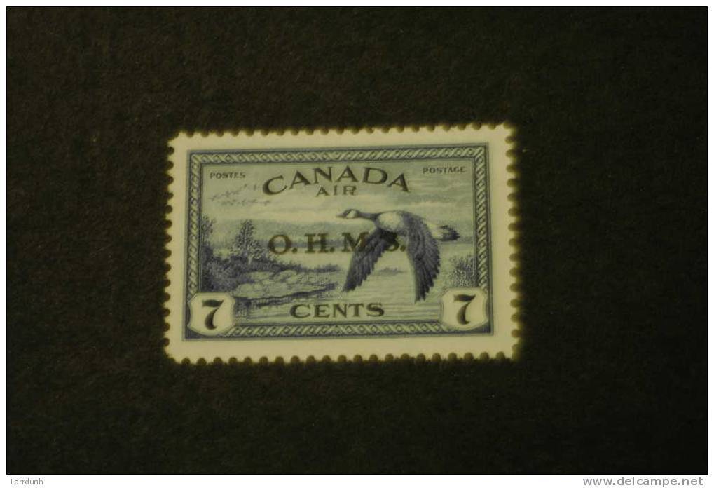 Canada CO1  MNH Canada Goose Overprinted OHMS 1950 A04s - Sobrecargados