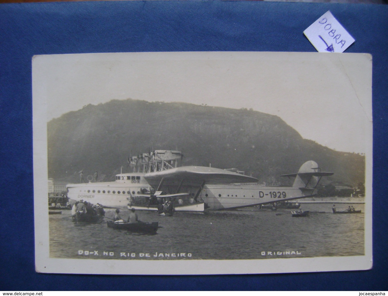 AIRPLANE DO-X DORNIER POSTCARD PHOTO IN RIO DE JANEIRO IN THE STATE - Sonstige & Ohne Zuordnung