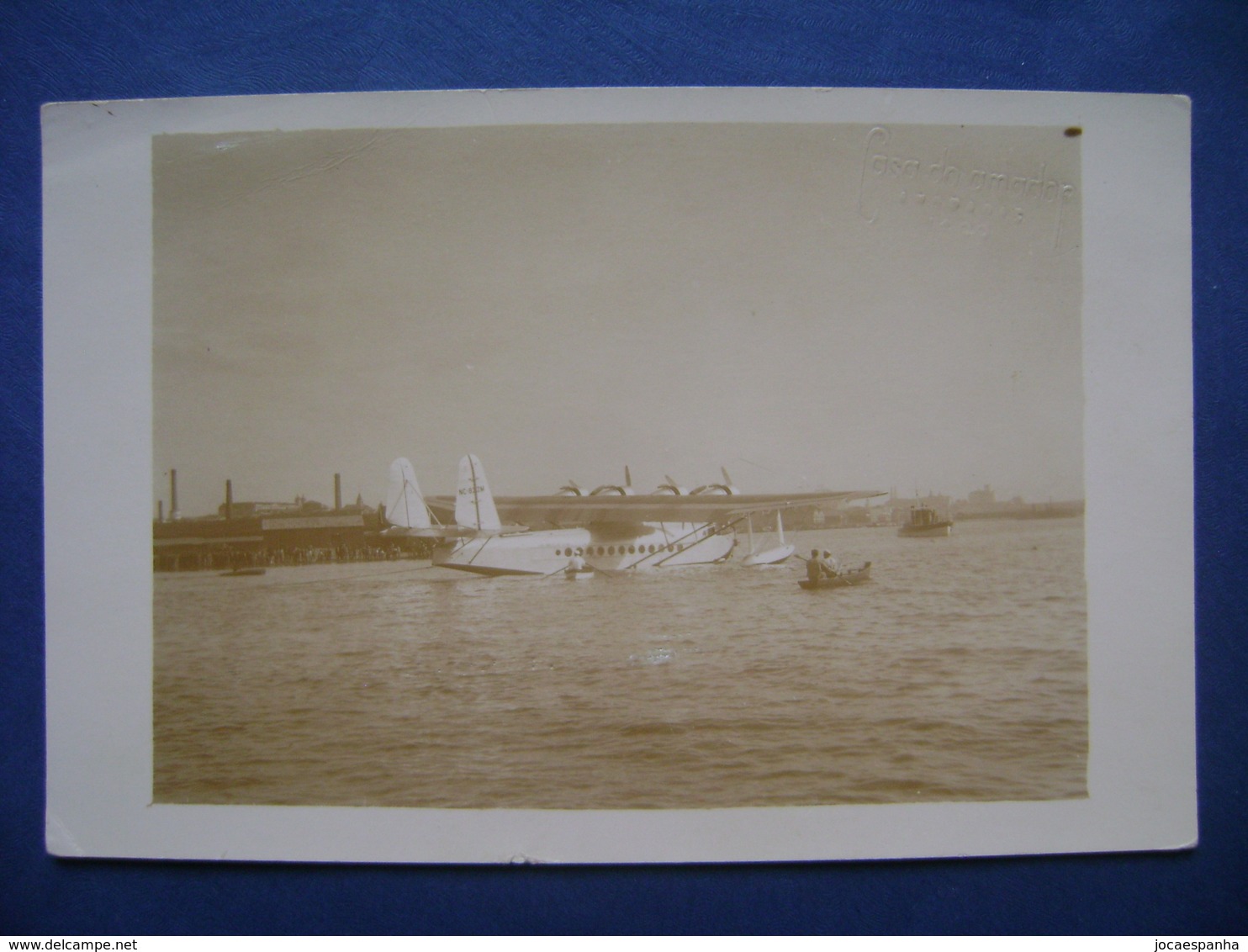 AIRPLANE DO-X DORNIER POSTCARD PHOTO IN PORTO ALEGRE IN THE STATE - Sonstige & Ohne Zuordnung