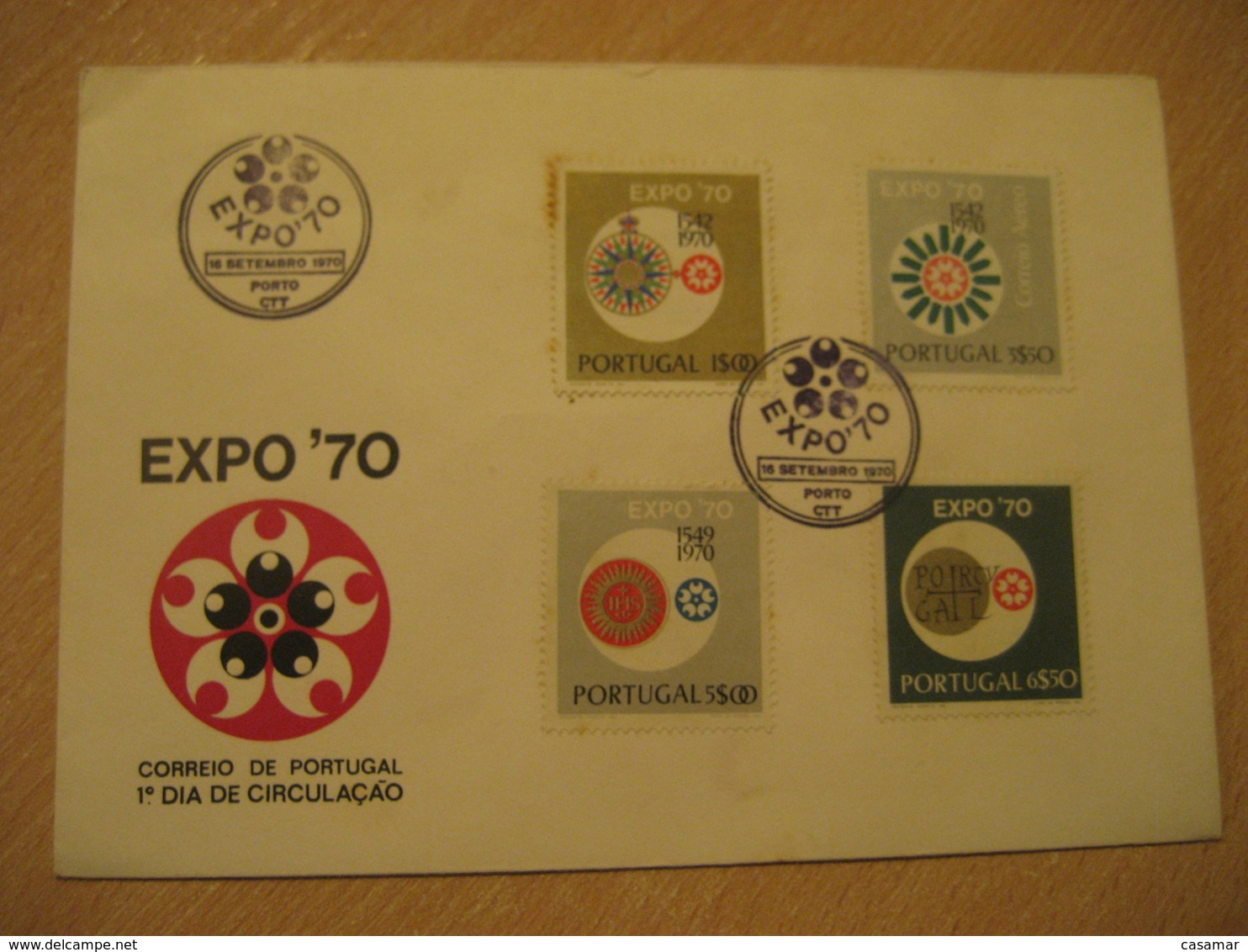 PORTO 1970 Expo 70 FDC Cancel Cover PORTUGAL - Lettres & Documents