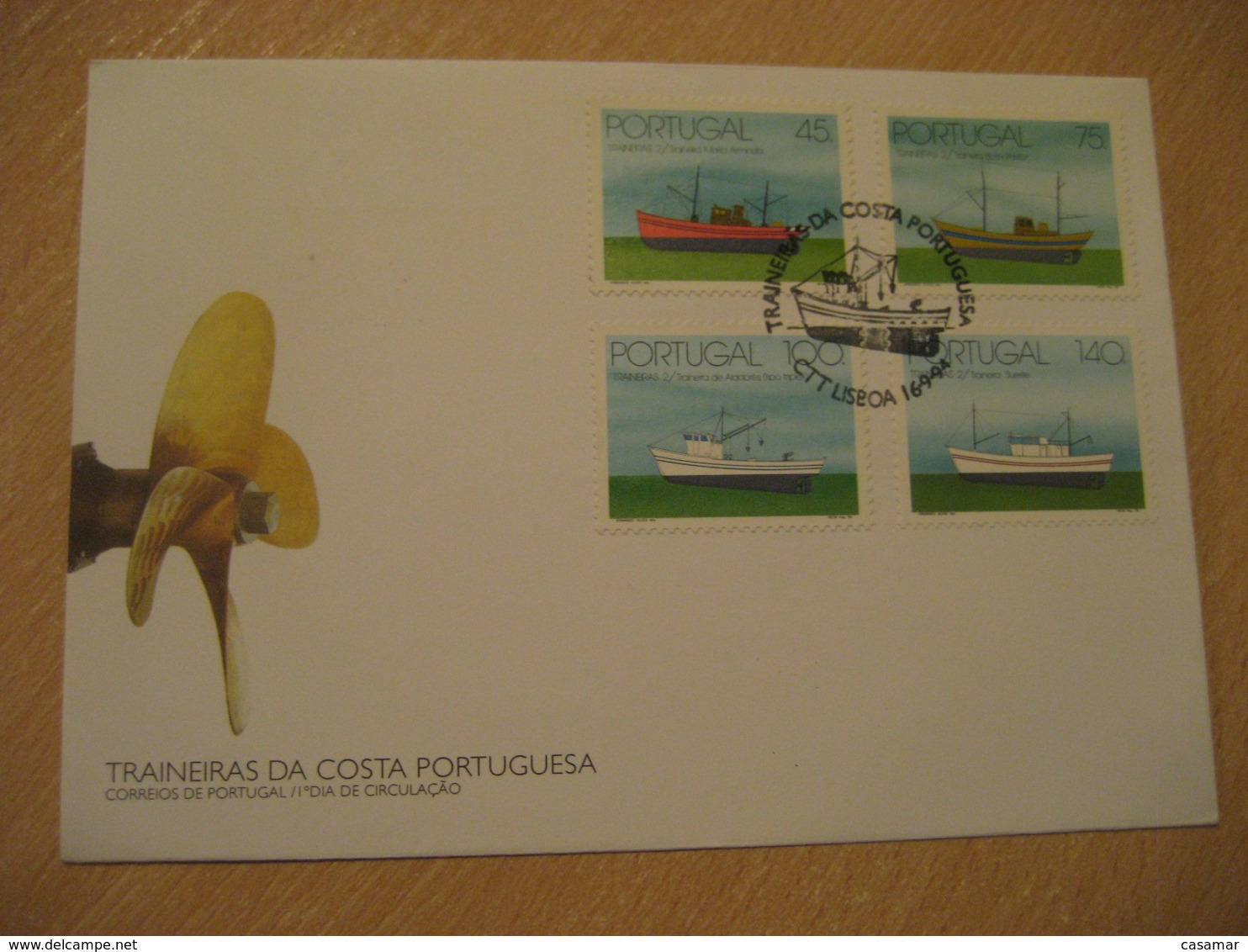 LISBOA 1994 Traineras Fishing Ships FDC Cancel Cover PORTUGAL - Cartas & Documentos