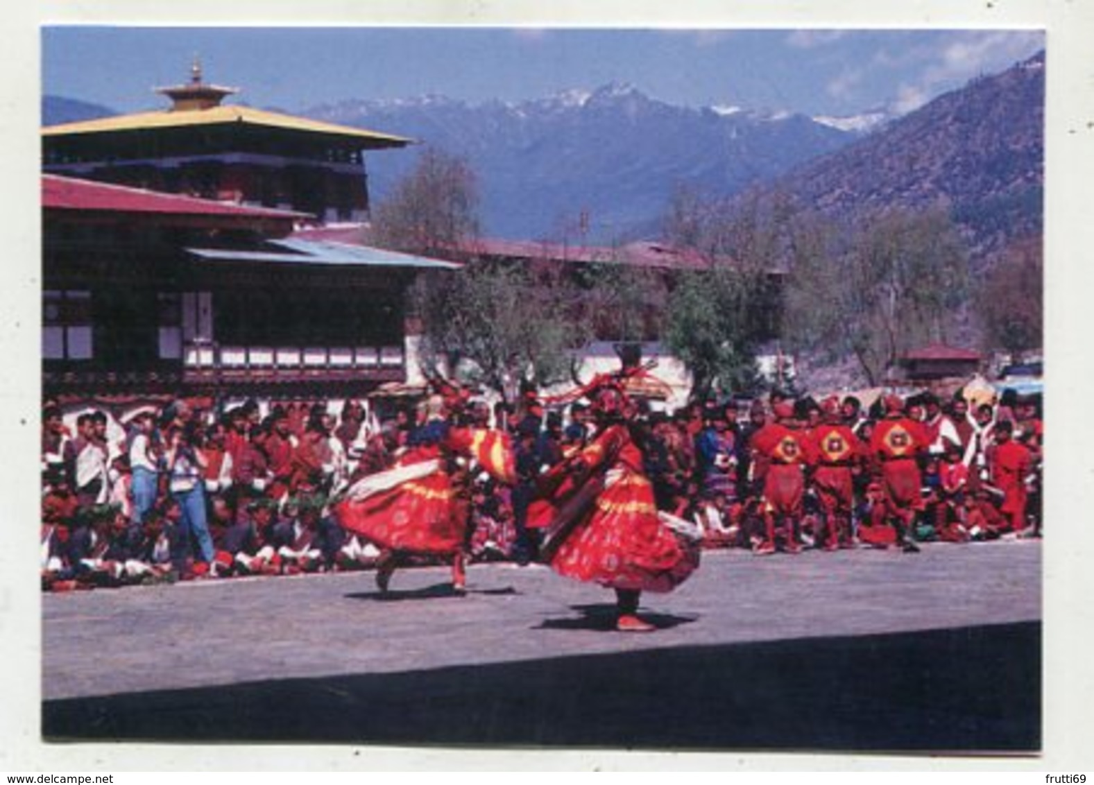 BHUTAN - AK 350808 Paro - Mask Dancer During Paro Tsehun - Butan