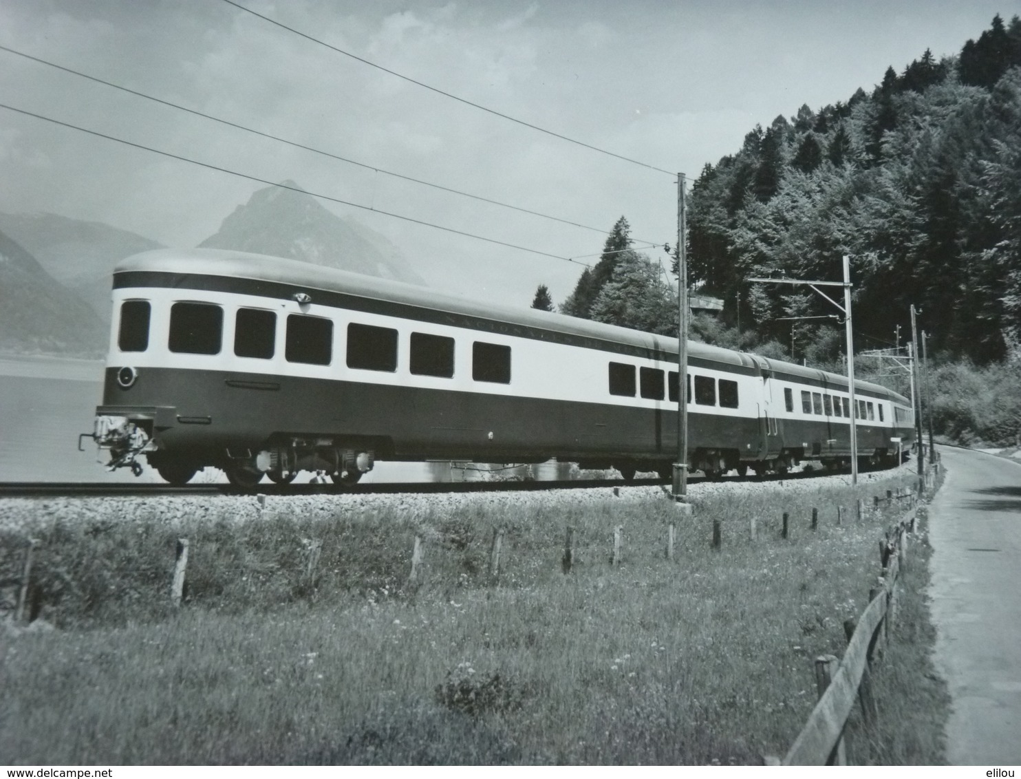 Rare! Belle Photo Ancienne Train Gare Mexique Mexico Chemin De Fer - Trains