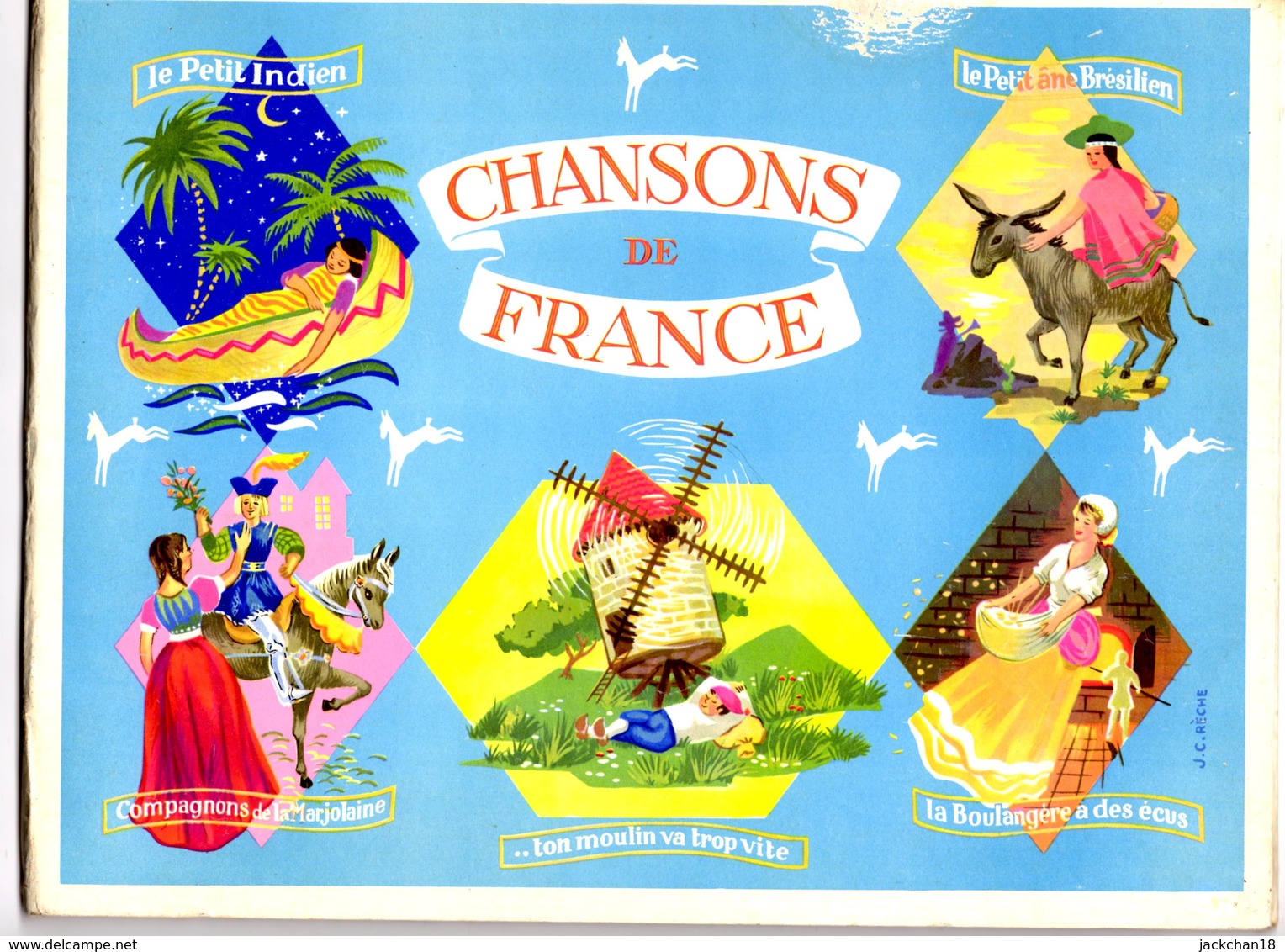 -- CHANSONS DE FRANCE - CHOCOLATERIE POULAIN - ALBUM NEUF  VIDE DE SES IMAGES -- - Albums & Catalogues