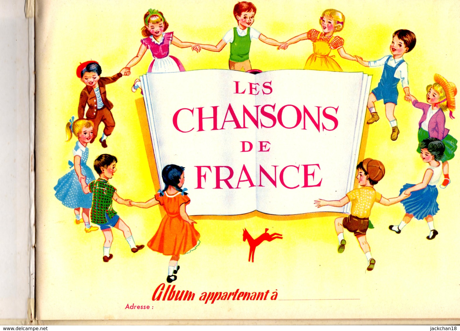 -- CHANSONS DE FRANCE - CHOCOLATERIE POULAIN - ALBUM NEUF  VIDE DE SES IMAGES -- - Albums & Catalogues