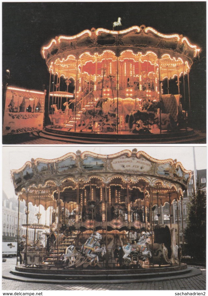 Gf. CARROUSEL VENITIEN. Direction Six. 2 Cartes - Autres & Non Classés