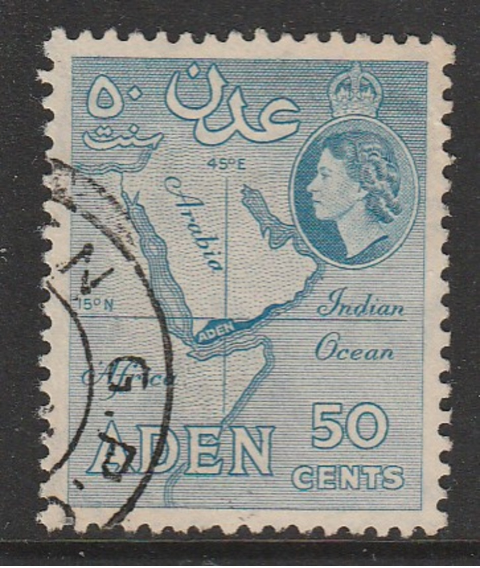 Aden/Yemen 1953 -1959 New Daily Stamps 50 Blue SW 54  * MM - Yemen