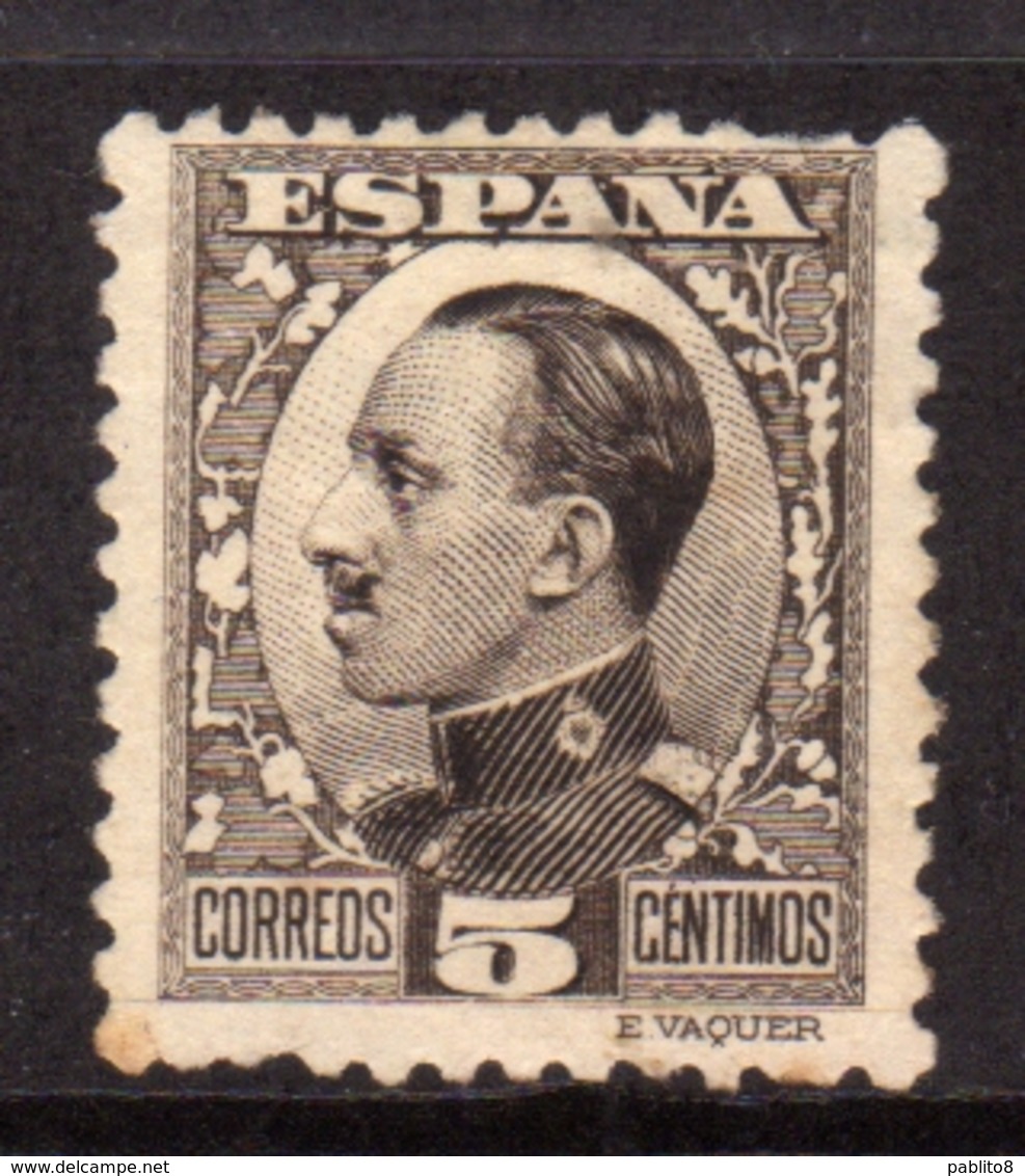 SPAIN ESPAÑA SPAGNA 1930 KING ALFONSO XIII RE CENT. 5c MLH - Nuovi