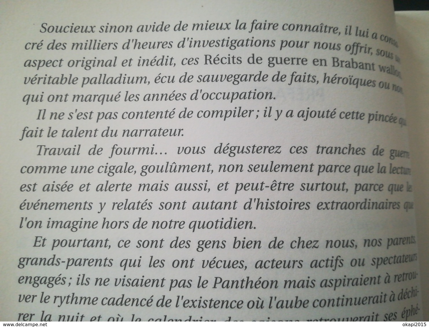 RÉCITS DE GUERRE EN BRABANT WALLON LIVRE RÉGIONALISME BELGIQUE MILITARIA GUERRE 1939 - 1945