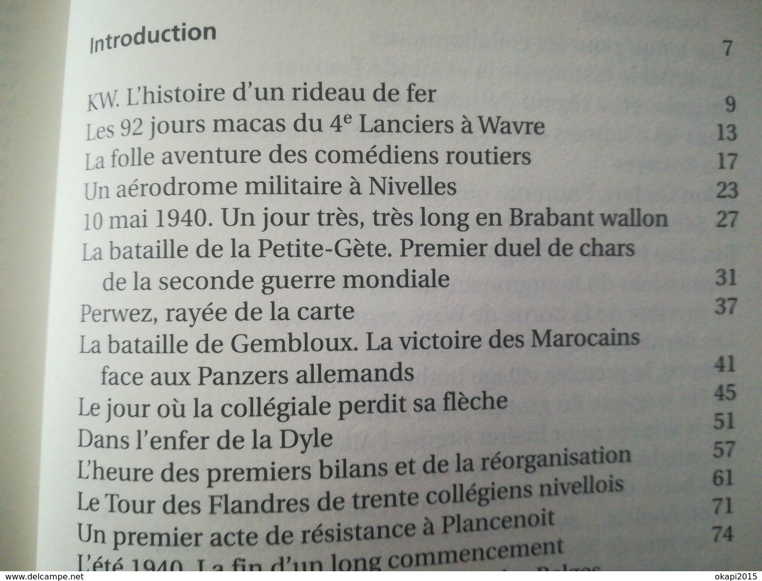 RÉCITS DE GUERRE EN BRABANT WALLON LIVRE RÉGIONALISME BELGIQUE MILITARIA GUERRE 1939 - 1945