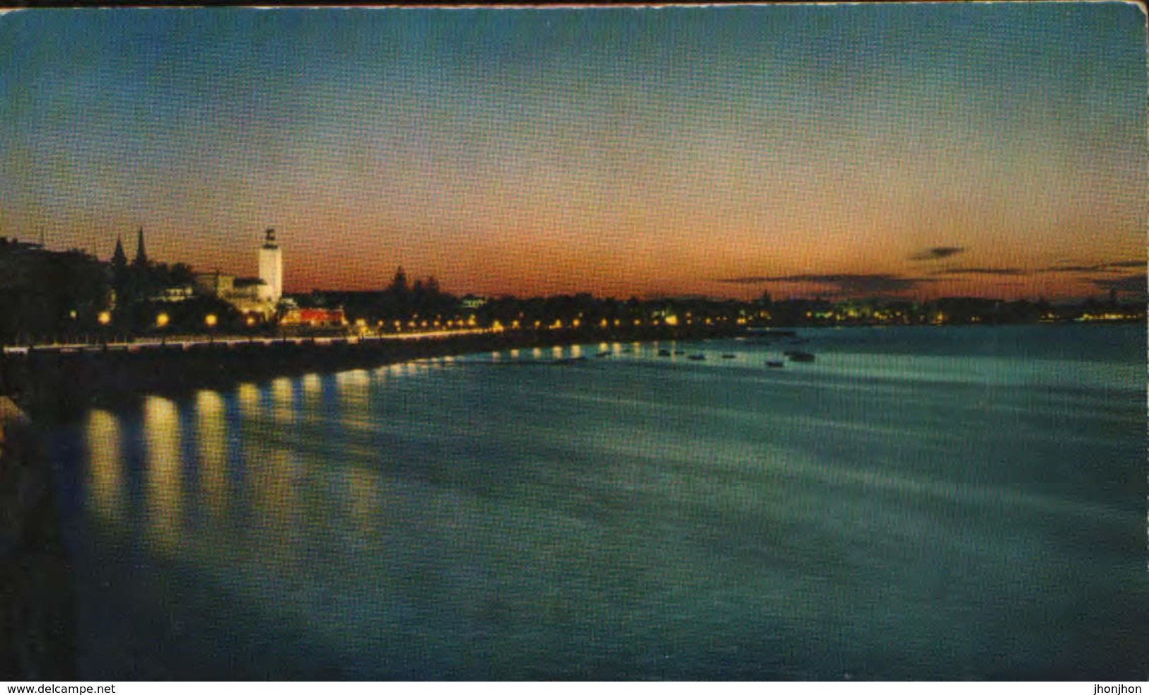 Libya - Postcard Written 1970  - Tripoli -  View From The Sea - 2/scans - Libia