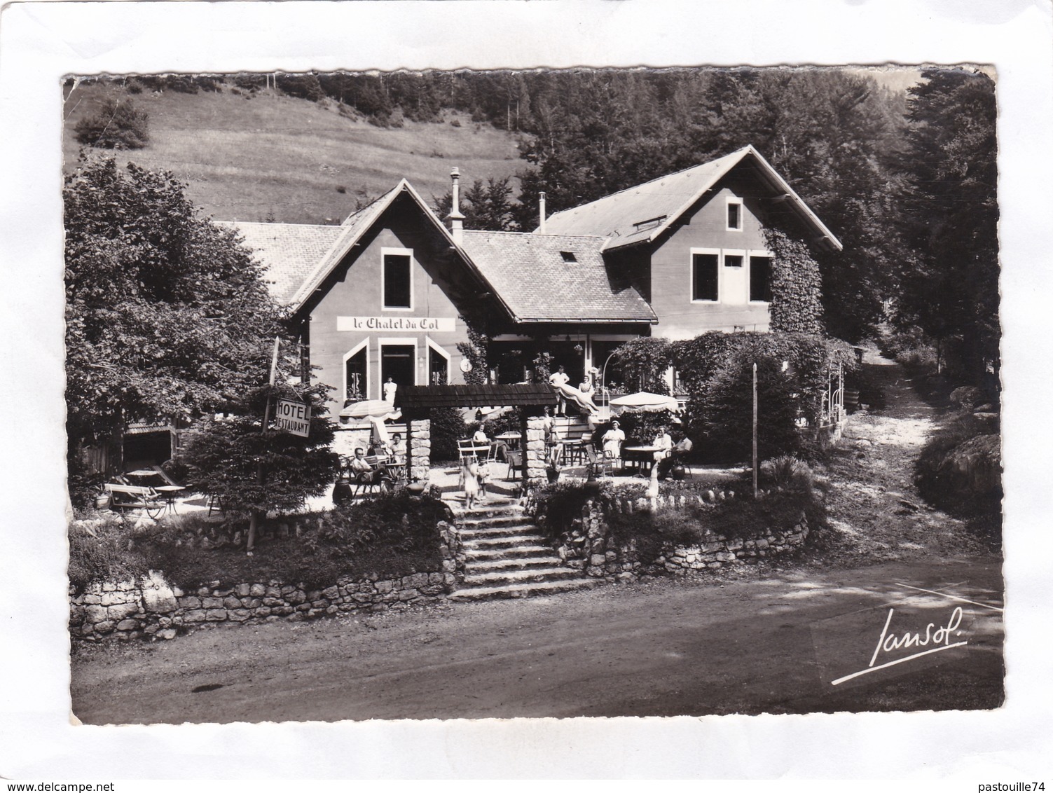 CPSM : 15 X 10,5  -  EN  CHARTREUSE . -  CHALET-HOTEL Du COL Du CUCHERON.  P. BAFFERT, Propriétaire - Chartreuse