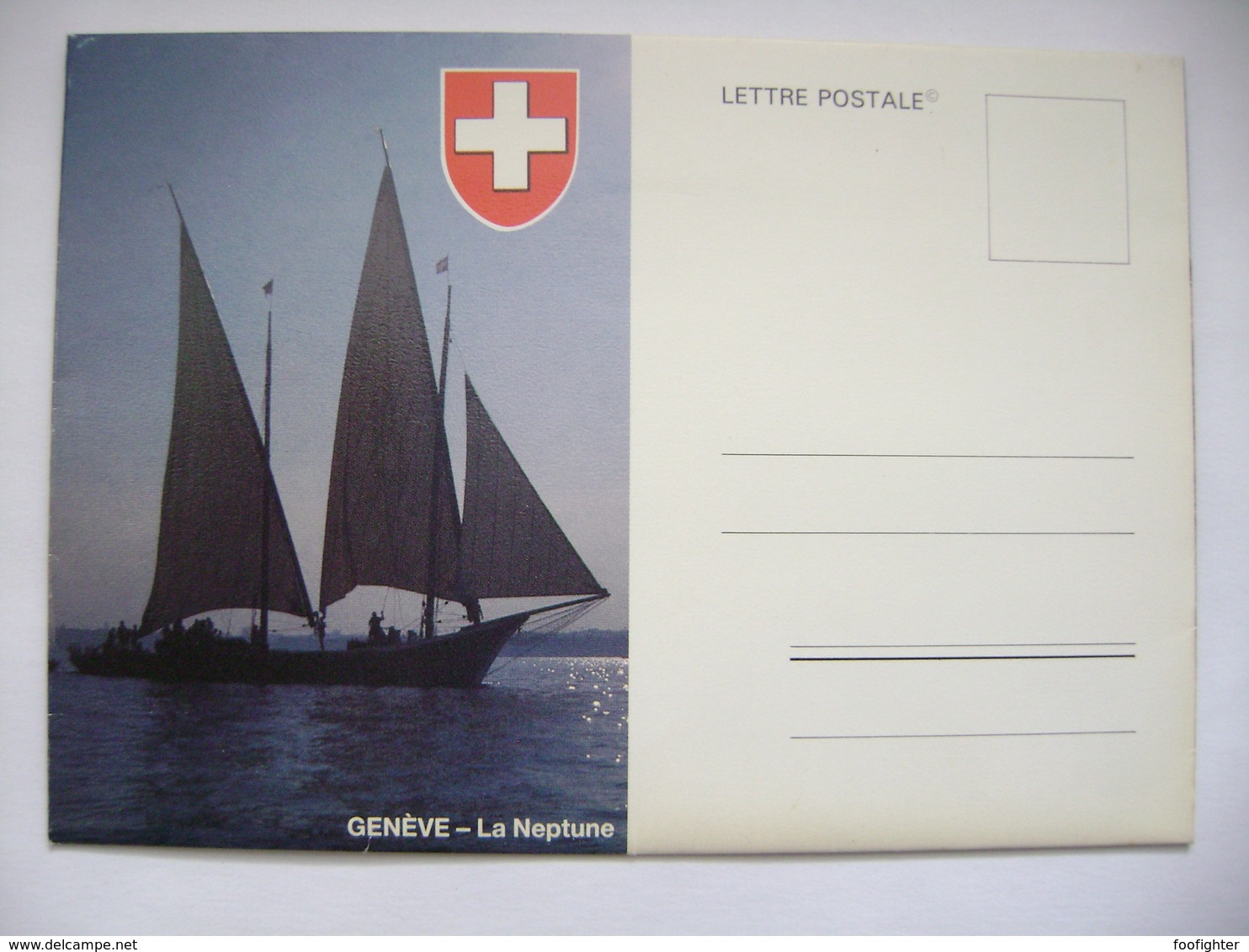 Lettre Postale - Genéve - La Neptune, Lac Léman, Rolle, Nyon, Lausanne, Morges - Cartes Pliantes Unused - Genève