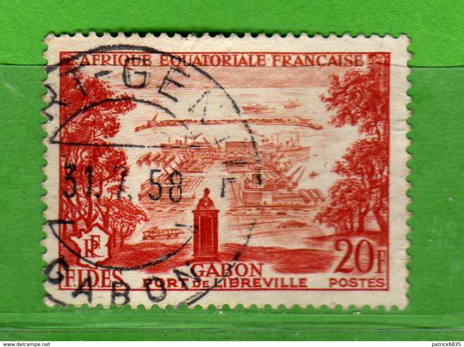 (00)  Afrique Equatoriale Française °, AEF 1956 - Yvert.  235 . Oblitéré . - Usados