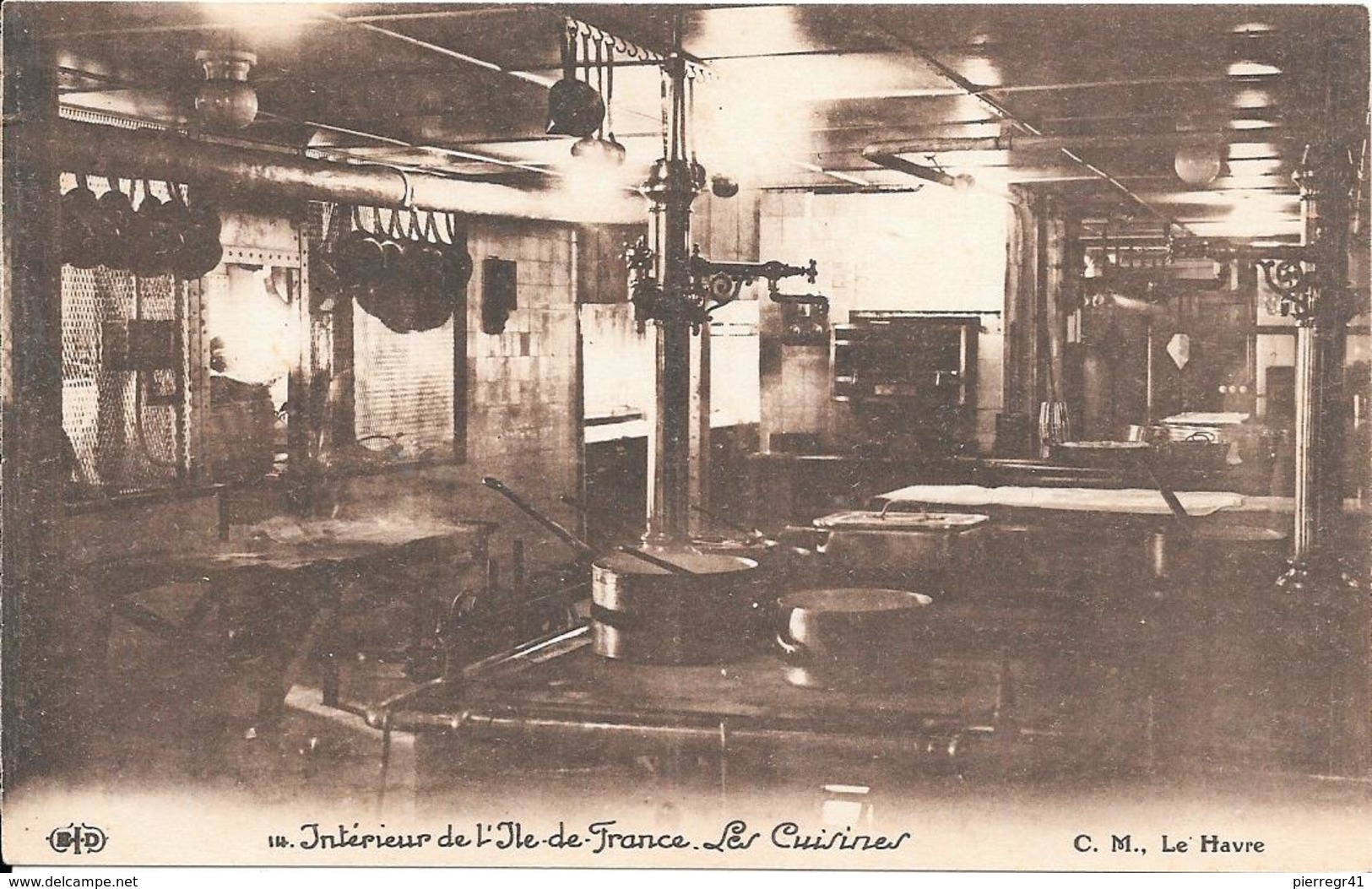 5-CPA-1910-PAQUEBOT-ILE DE FRANCE-CIE-AMENAGEMENT INTERIEUR-TBE - Paquebots