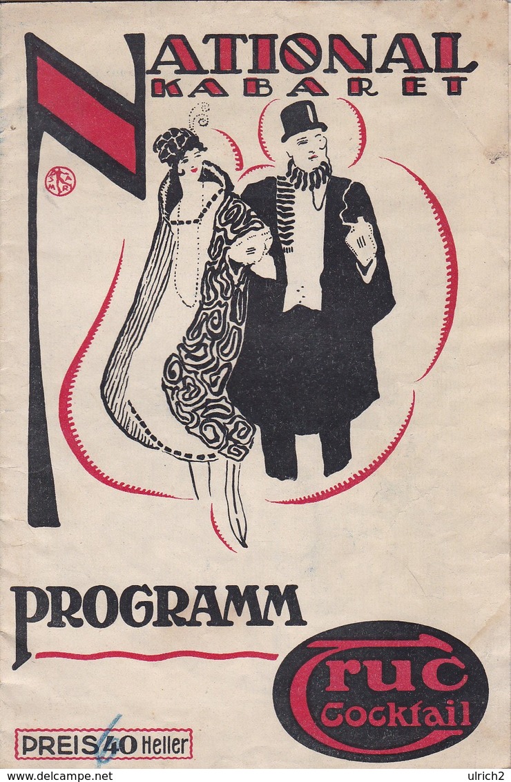 Programm National Kabaret Mährisch-Ostrau - Fischer Wagner Schönhoff - Wiener Kammer-Singspiele Galathee - 1919 (41561) - Teatro & Script