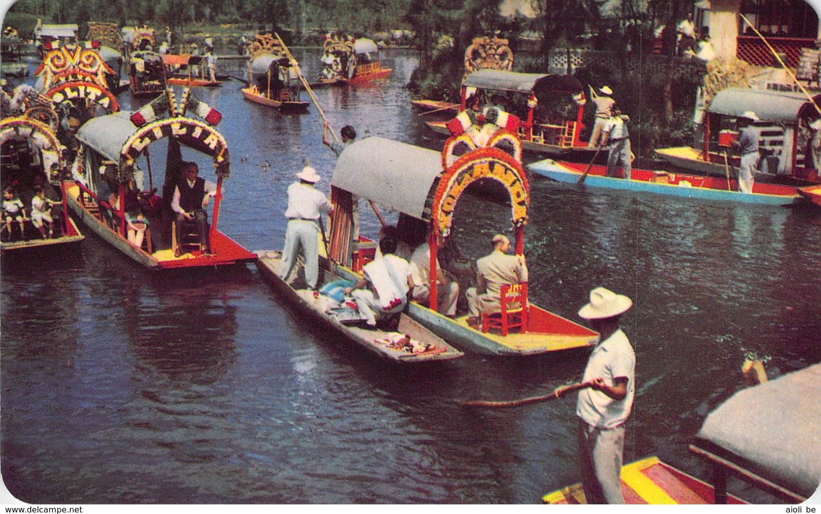 Xochimilco. D.F. Canals Through The Floating Gardens. México. - Mexique