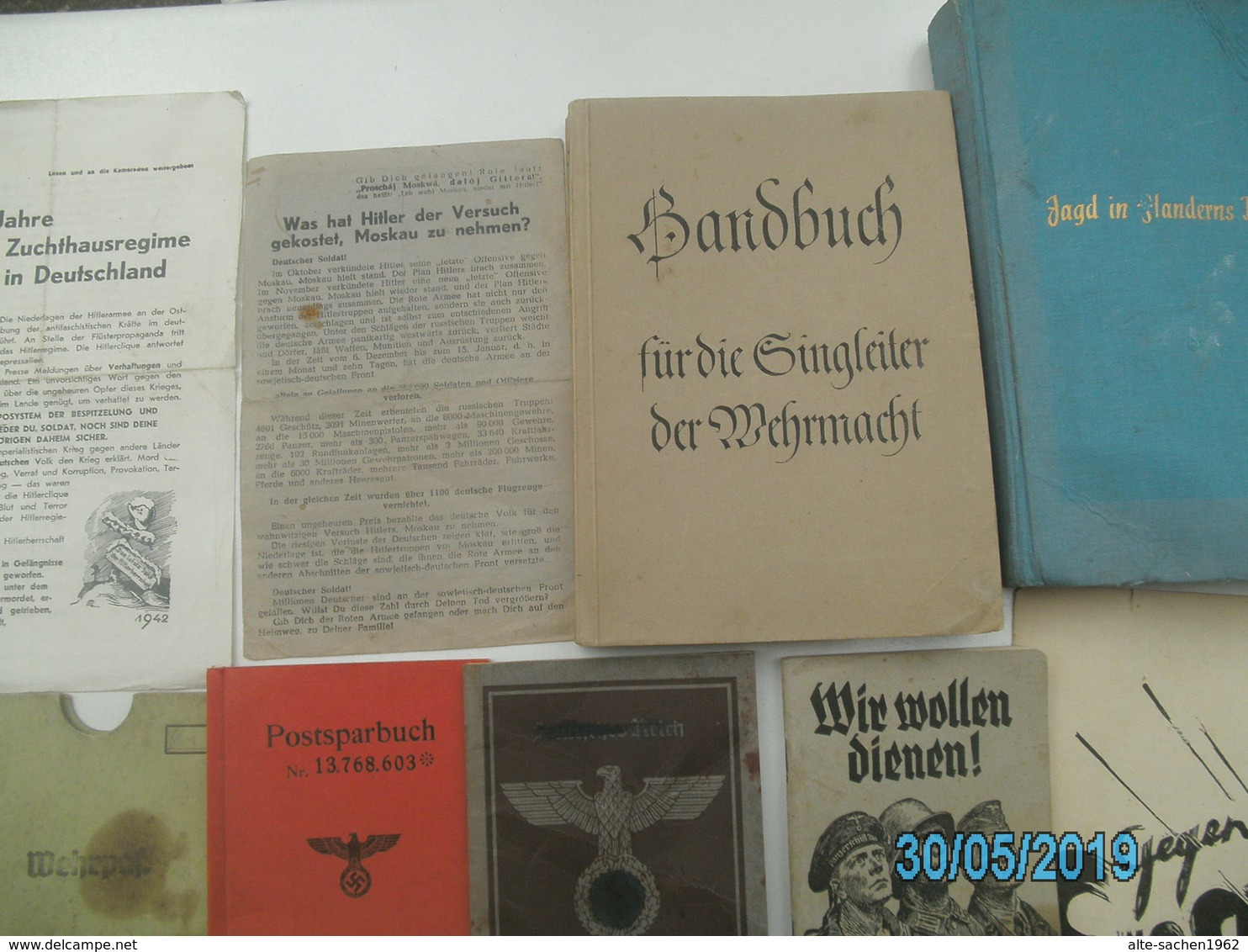 GROSSES LOT - 2Wk. - BÜCHER-DOKUMENTE-URKUNDE Usw,,,, - 1939-45