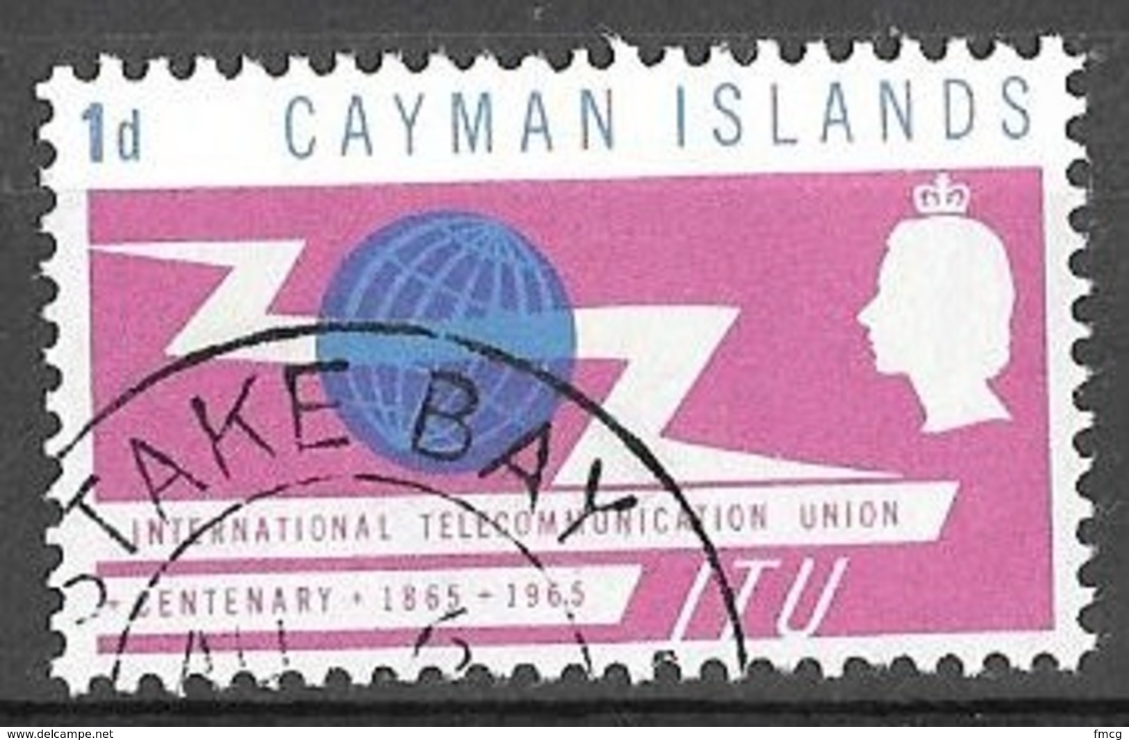 1965 1d ITU, Used - Cayman Islands