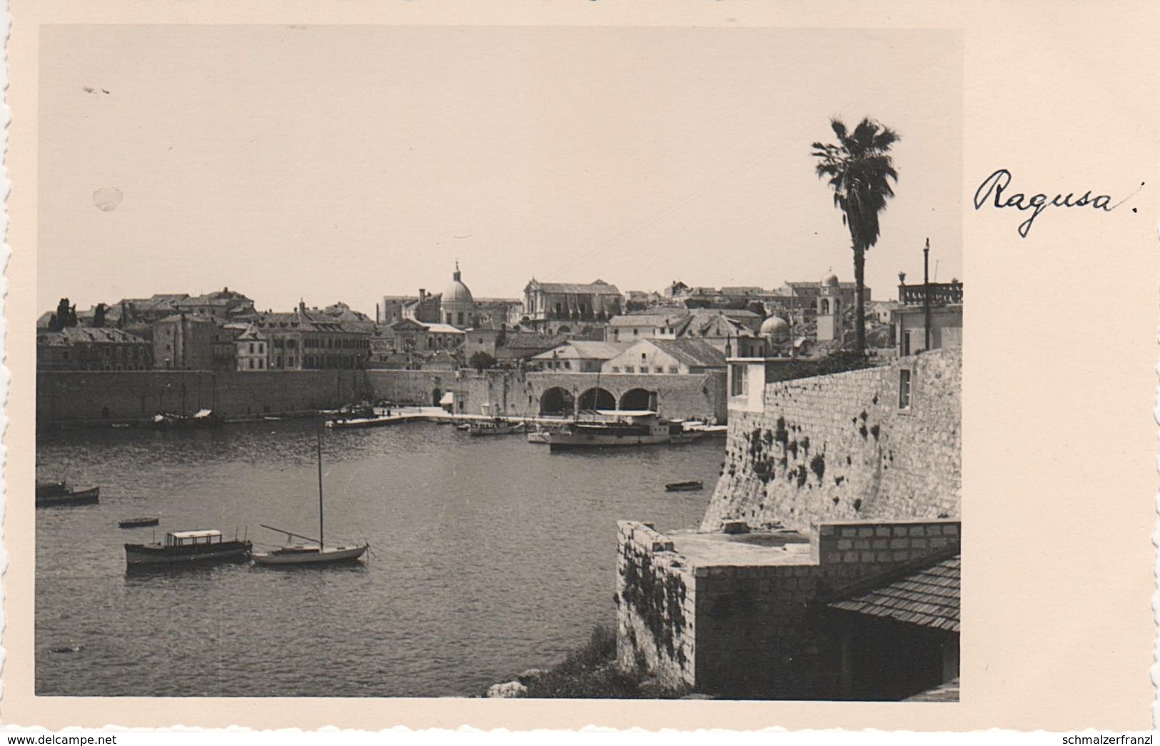 Foto AK Ragusa Dubrovnik Hafen Luka Port Harbour Puerto K U K Österreich Ungarn Hrvatska Kroatien Croatie Croatia - Kroatien