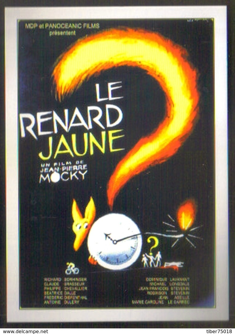 Carte Postale : Le Renard Jaune (cinema Affiche Film De Jean-Pierre Mocky) Illustration Léo Kouper - Kouper