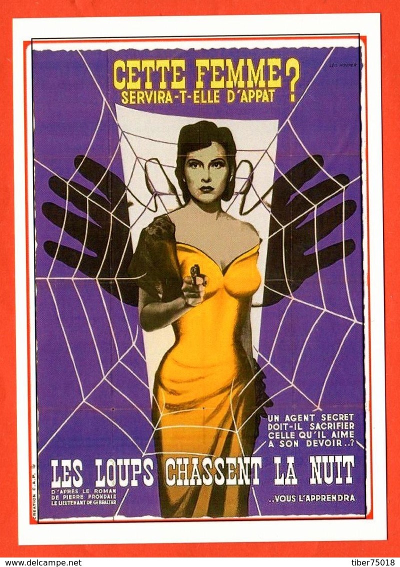 Carte Postale : Les Loups Chassent La Nuit (film - Cinéma - Affiche) Illustration : Léo Kouper - Kouper