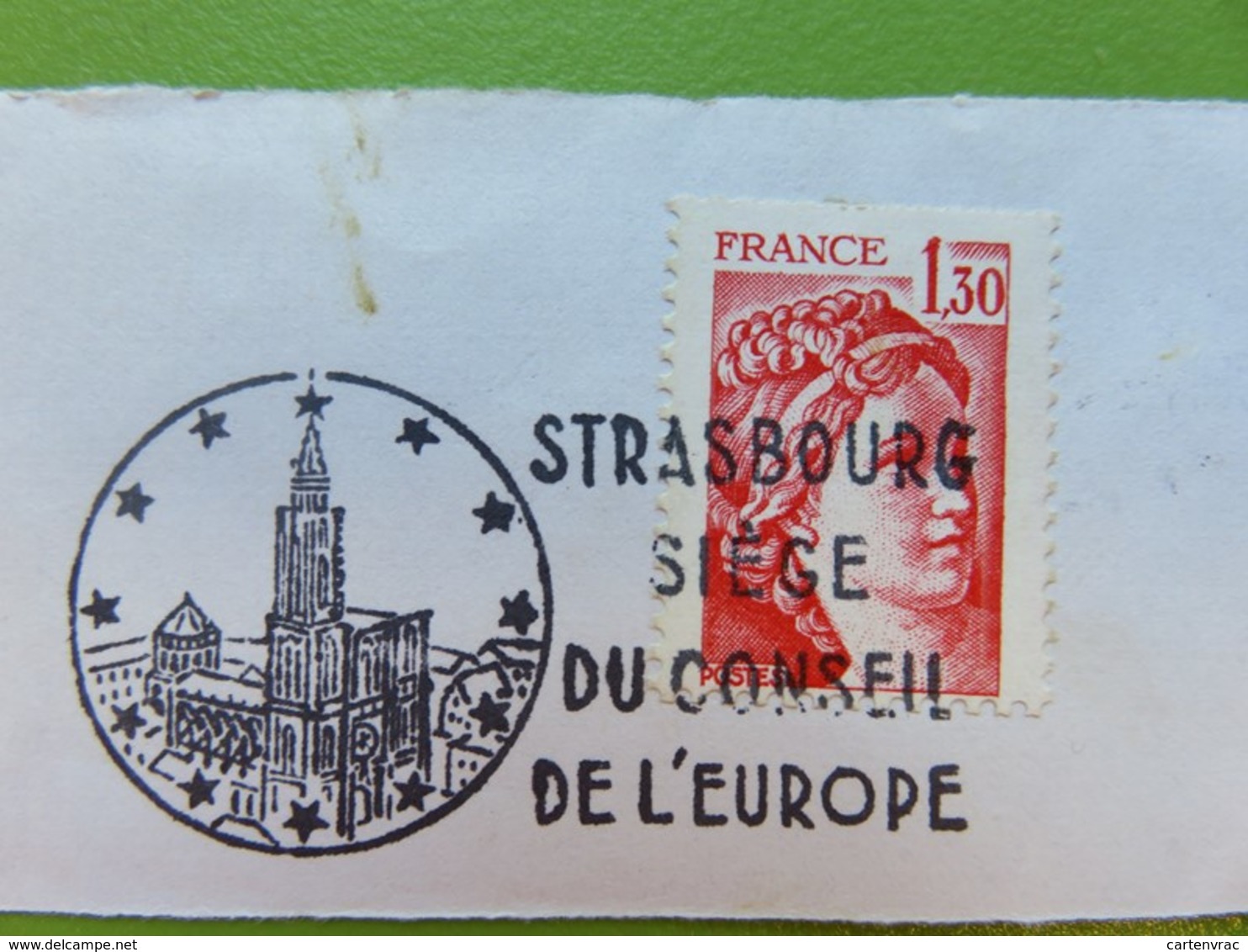 Flamme - Strasbourg (Bas-Rhin) - Siège Du Conseil De L'Europe - Timbre Type Sabine - Cachet 26.11.1979 - Mechanical Postmarks (Advertisement)