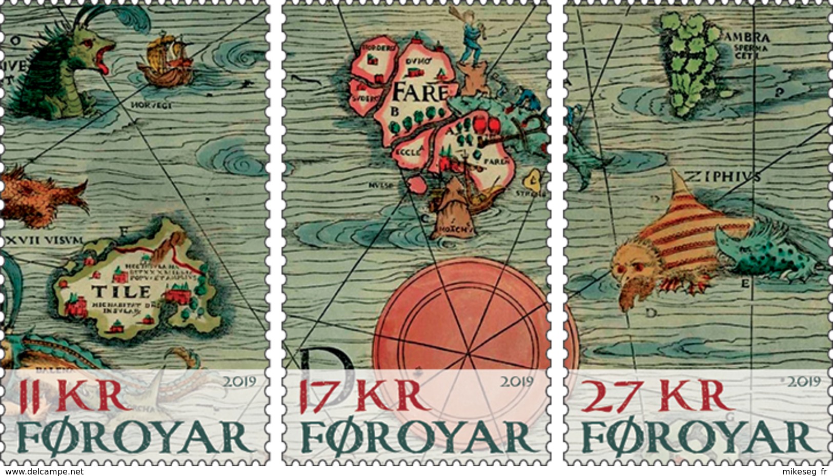 Foroyar 2019 - Carta Marina 1539 ** - Geographie