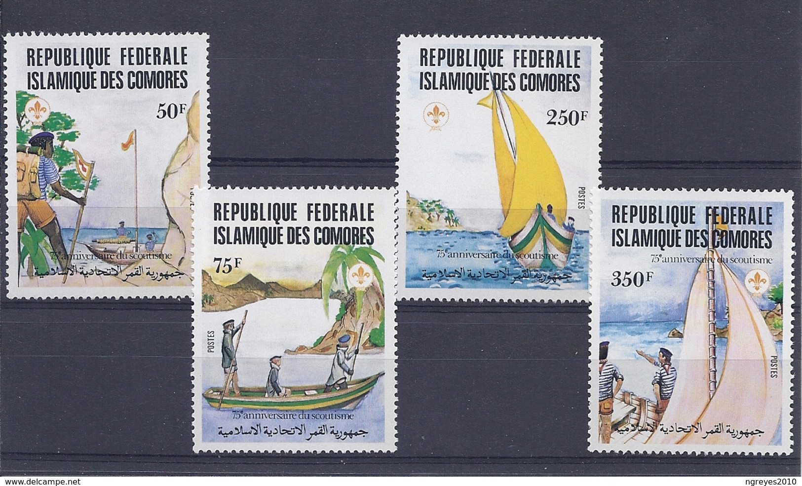 190031823   COMORES  YVERT    Nº  362/5  **/MNH - Comoros