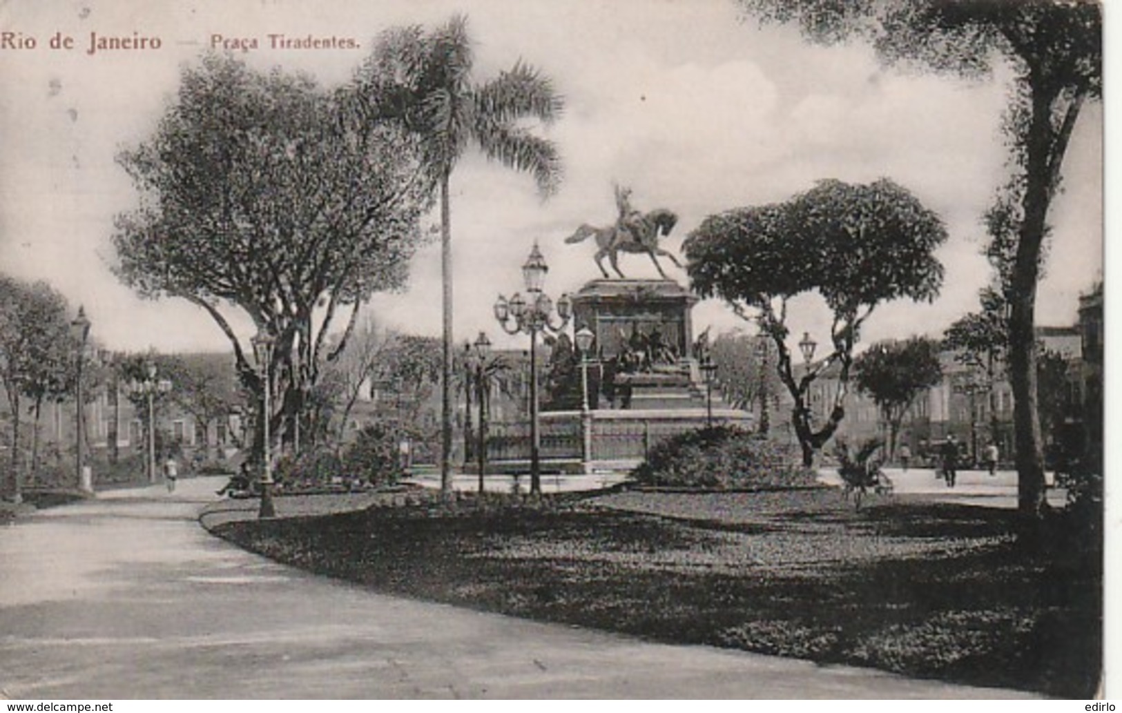 ***  BRESIL  *** RIO DE JANEIRO  Praça Triadentes - Stamped - Rio De Janeiro